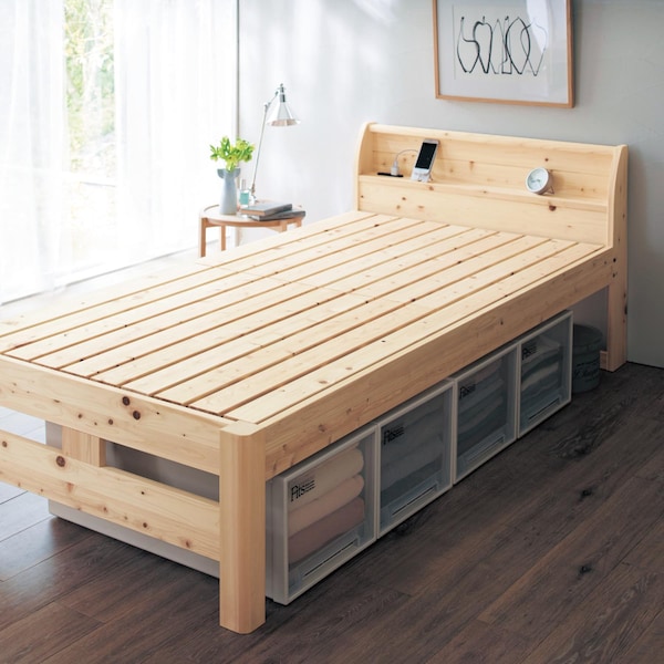 【ベルメゾン】国産ひのきの頑丈ベッド