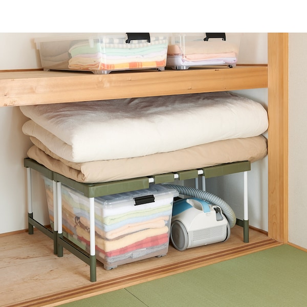 【ベルメゾン】押し入れ・クローゼットで使いやすい伸縮ラック2台セット