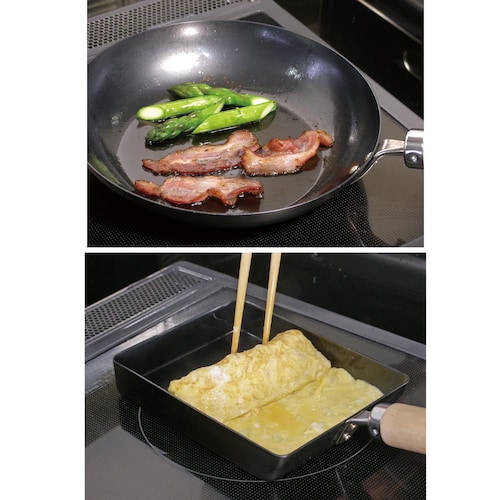 窒化鉄のフライパン「極ＪＡＰＡＮ」 ＜フライパン／卵焼き／炒め鍋＞