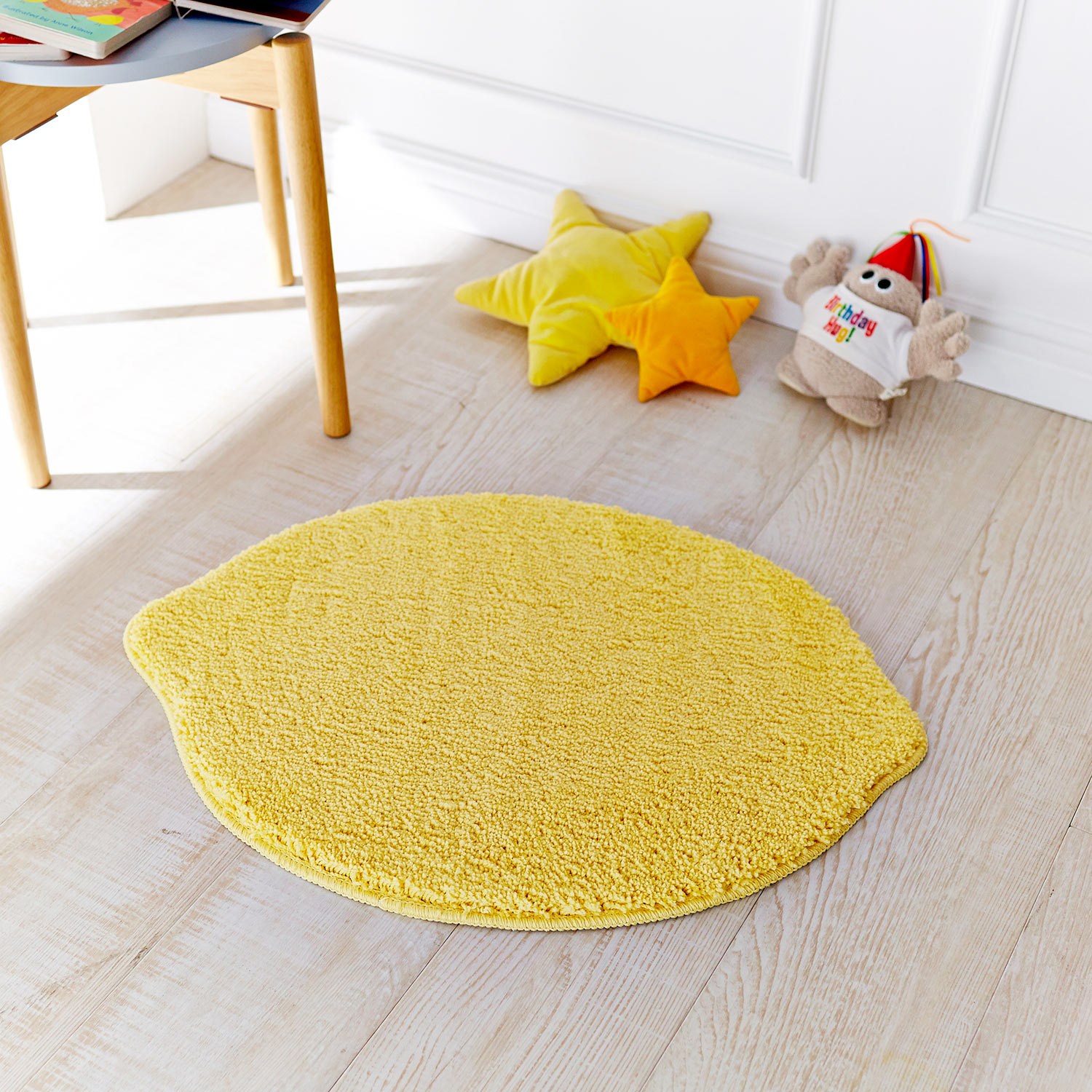 【ベルメゾン】かわいいモチーフのマイクロファイバー変形マット