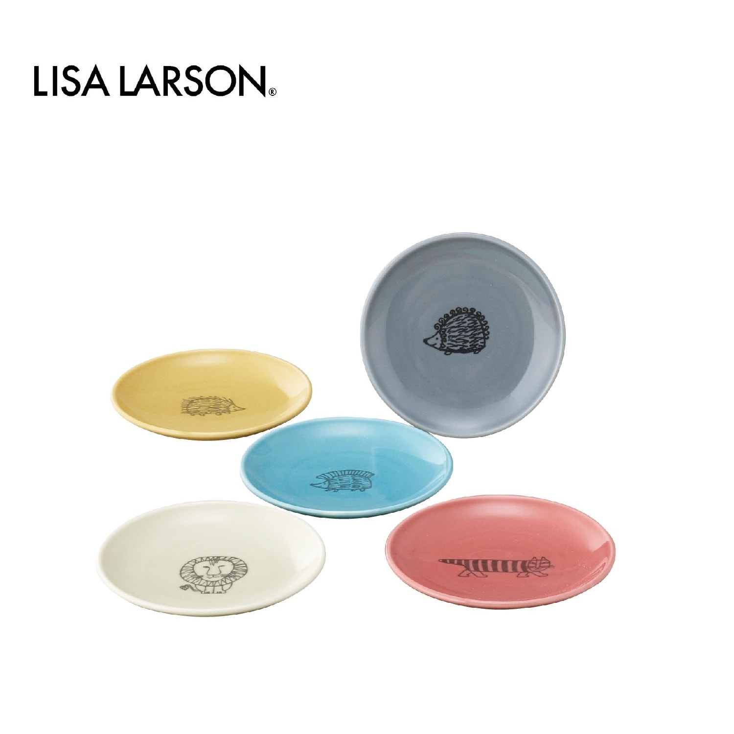 【リサ・ラーソン/Lisa Larson】ファイブプレートセット画像