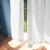 【ベルメゾン】刺繍のUVカットボイルカーテン