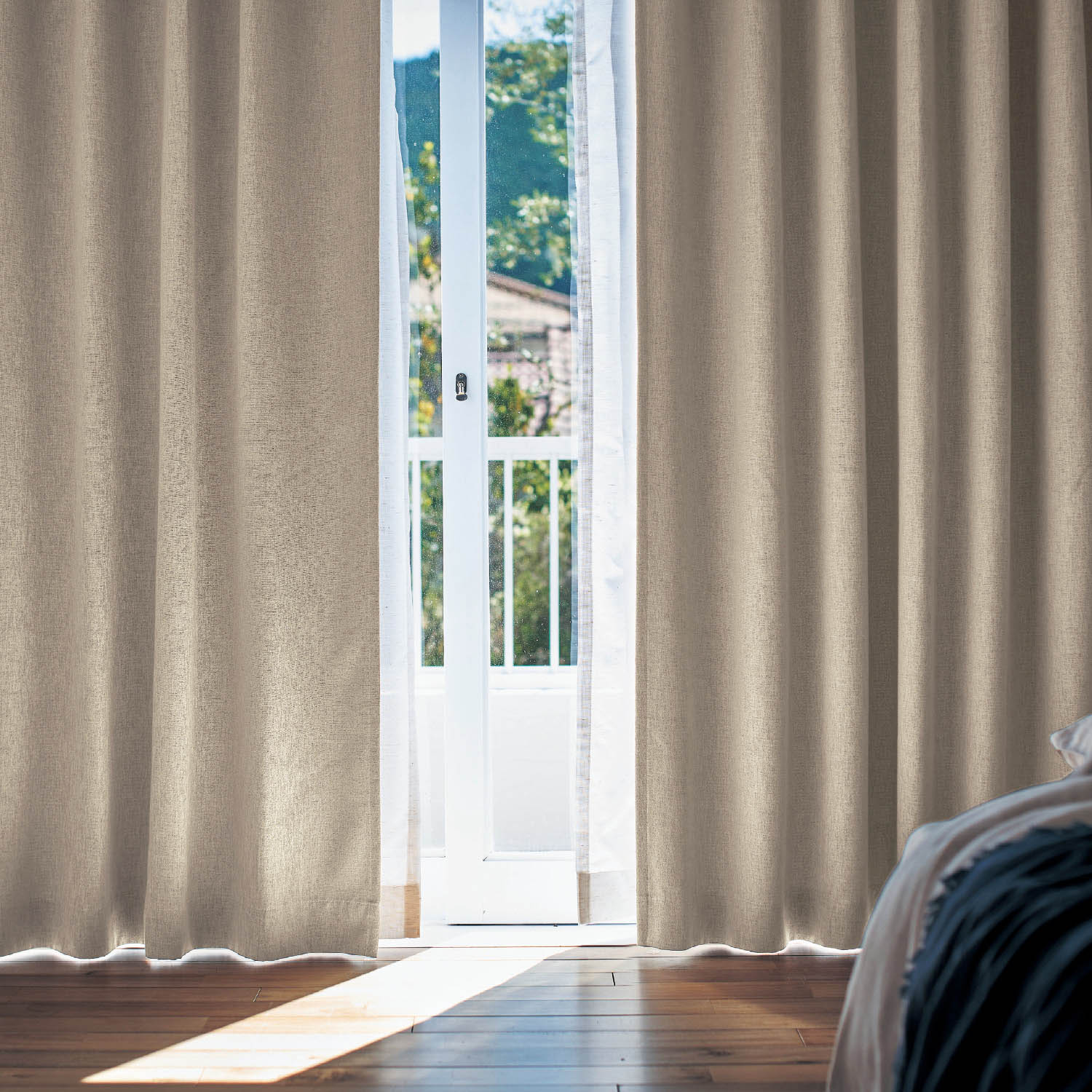 【BELLE MAISON DAYS】【オーダー】 絶妙なニュアンスカラー。綿混遮光・遮熱・形状記憶オーダーカーテン