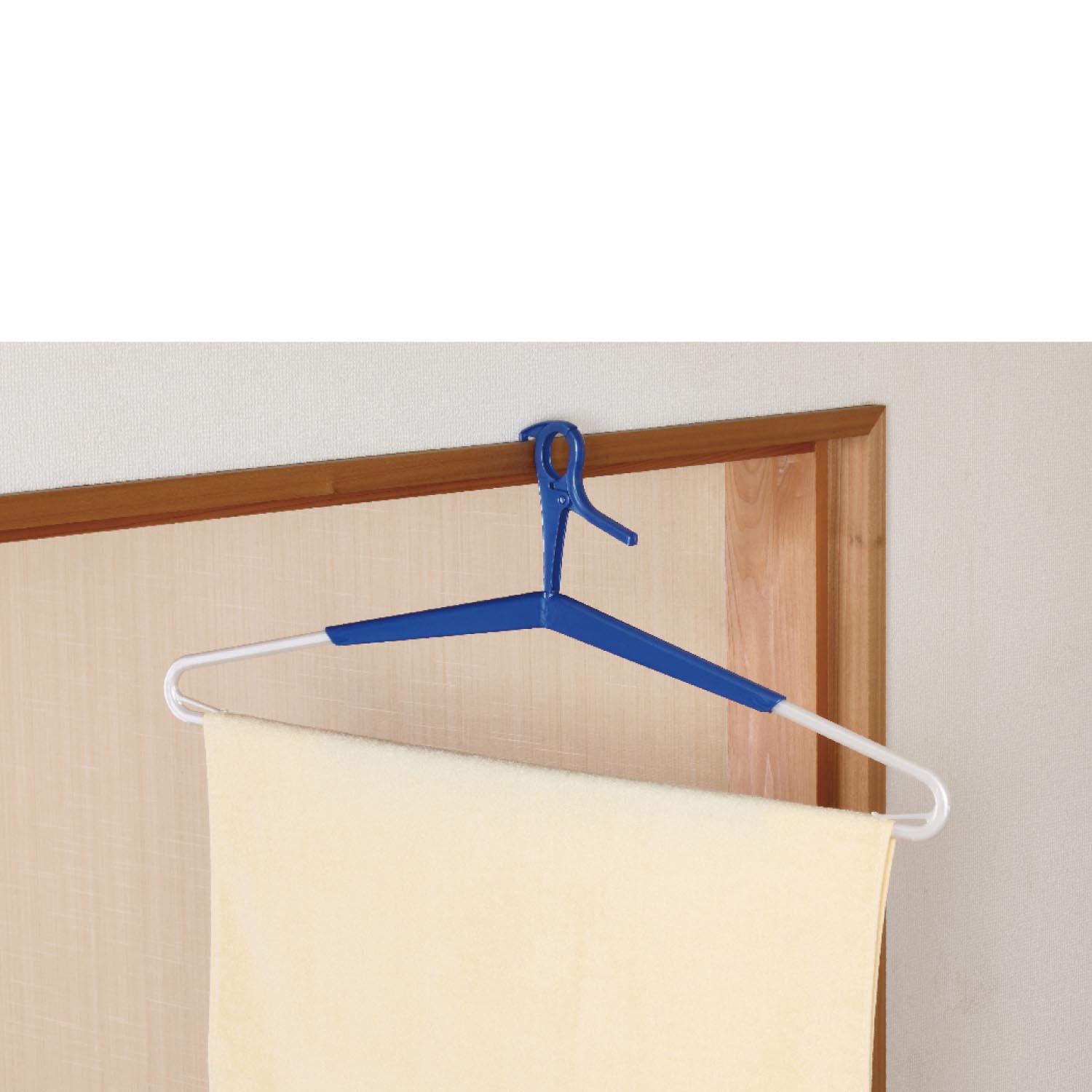 ＜ベルメゾン＞大判サイズも干せるバスタオル用洗濯ハンガー4本セット画像