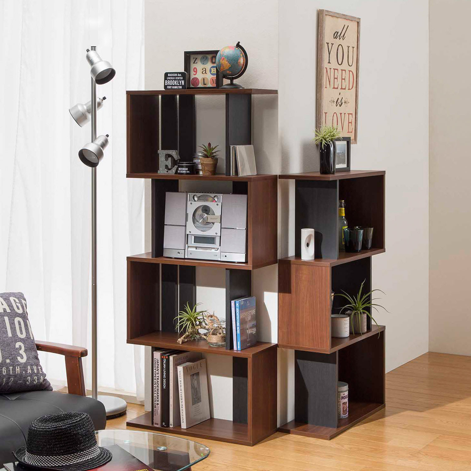 【ベルメゾン】縦横使えるヴィンテージ調ラック