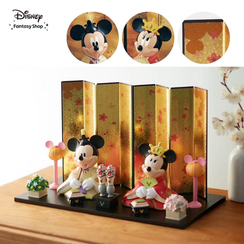 【ディズニー/Disney】親王飾り「ミッキー & ミニー」