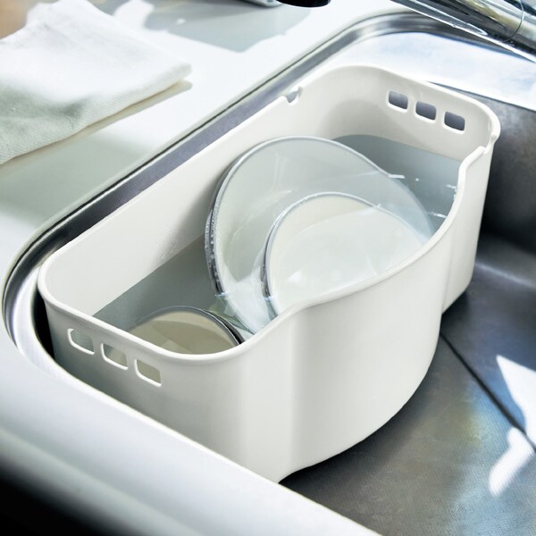 【BELLE MAISON DAYS】幅19cmの水が切れるスリム洗い桶[日本製]