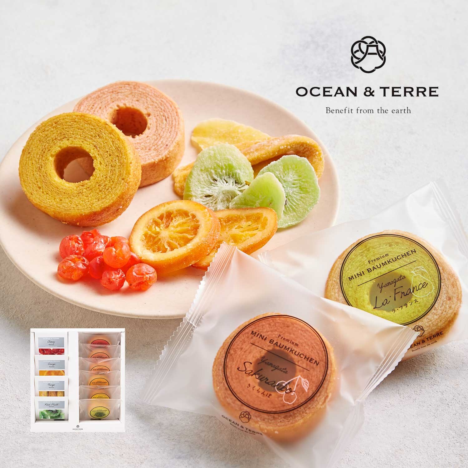 【オーシャン&テール/OCEAN & TERRE】ドライフルーツ4点&フルーツバウム6点セット