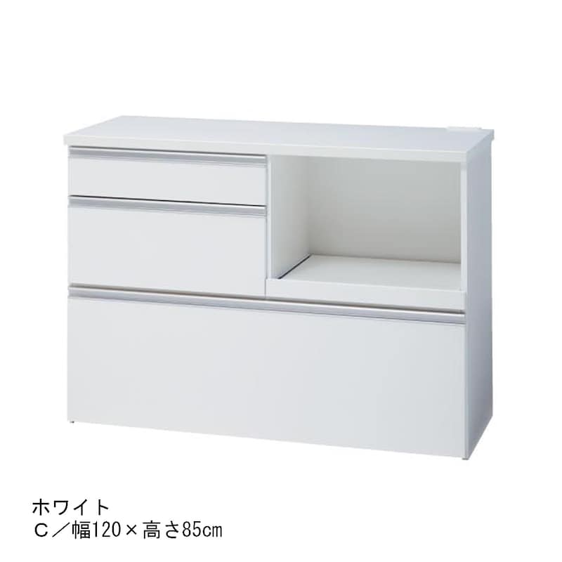 ホワイト／C／幅120cm×高さ85cm