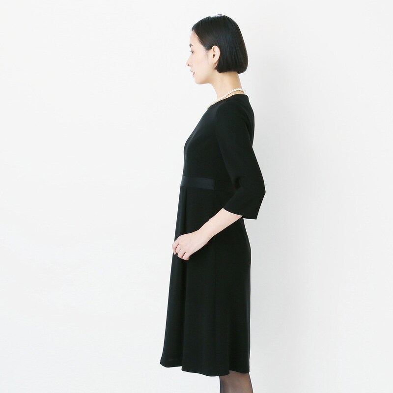 3月16日まで Off ｉｎｄｉｖｉ ブラックフォーマルワンピース ７ １３ａｒ インディヴィ Indivi 通販のベルメゾンネット