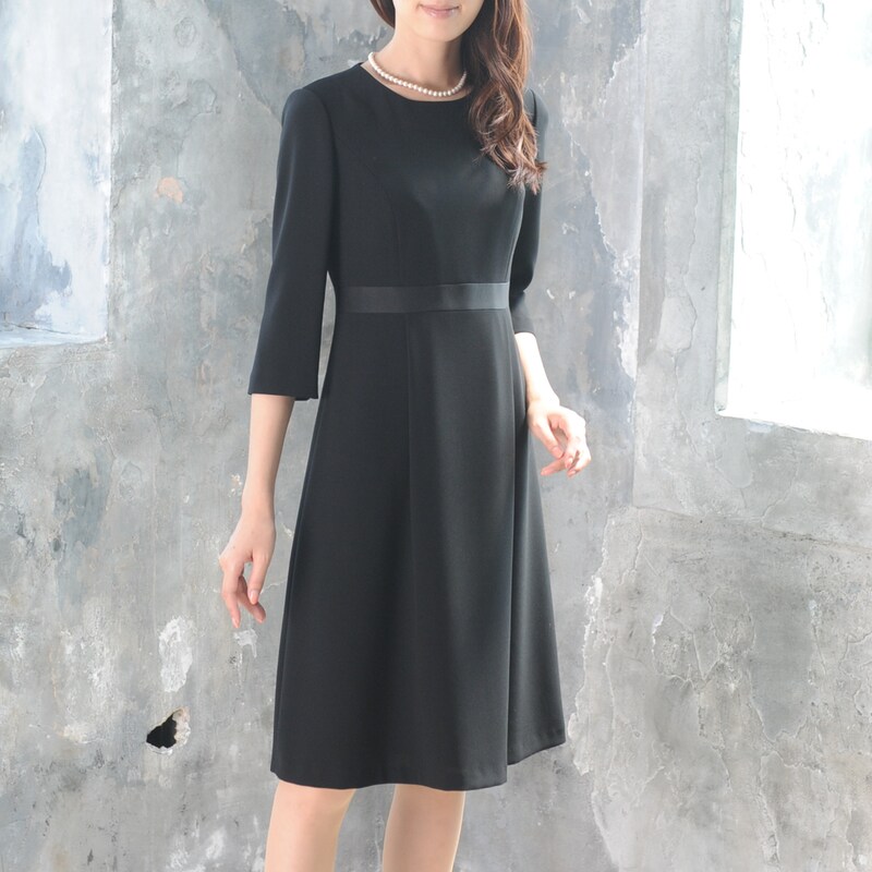 3月16日まで Off ｉｎｄｉｖｉ ブラックフォーマルワンピース ７ １３ａｒ インディヴィ Indivi 通販のベルメゾンネット