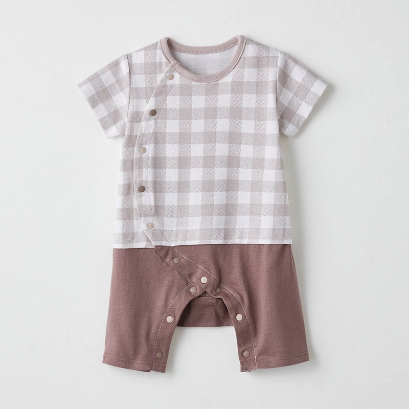 （天竺）グレージュ系ギンガムチェック ※こちらの画像が最も近いお色味です。