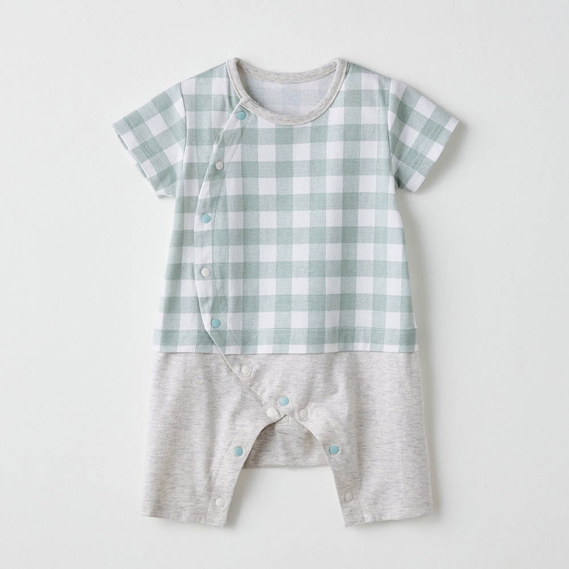 （天竺）スモーキーグリーン系ギンガムチェック ※こちらの画像が最も近いお色味です。