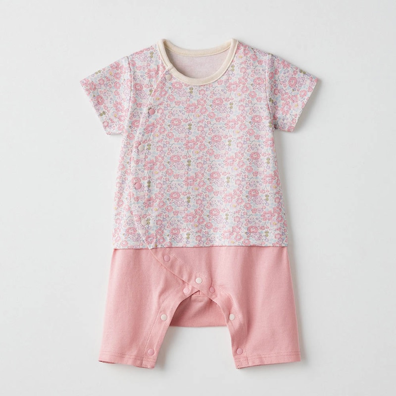 （天竺）ピンク系小花柄 ※こちらの画像が最も近いお色味です。