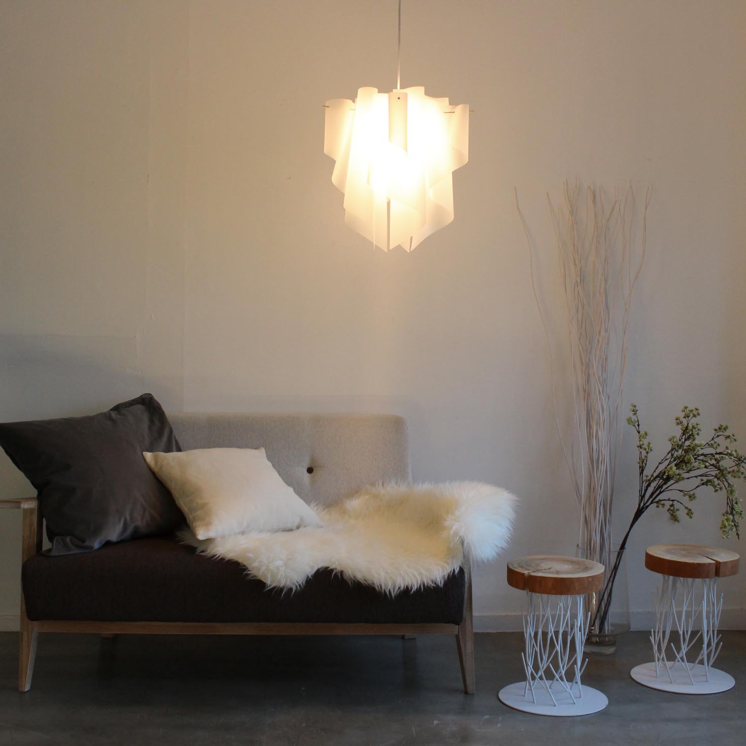 【ディ クラッセ/DI CLASSE】オーロラモチーフのペンダントライト「アウロ/Auro」