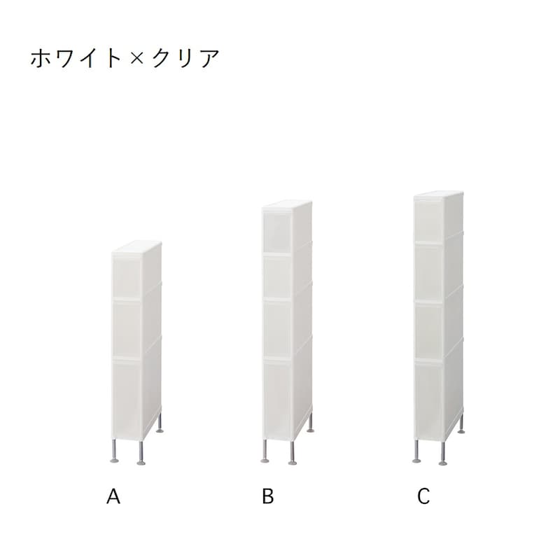 A/幅15.5×高さ92cm　B/幅15.5×高さ111cm　C/幅15.5×高さ117.5cm