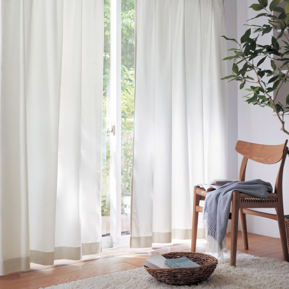 【ベルメゾン】【99サイズ】 高UVカット・高遮熱・遮像レースカーテン