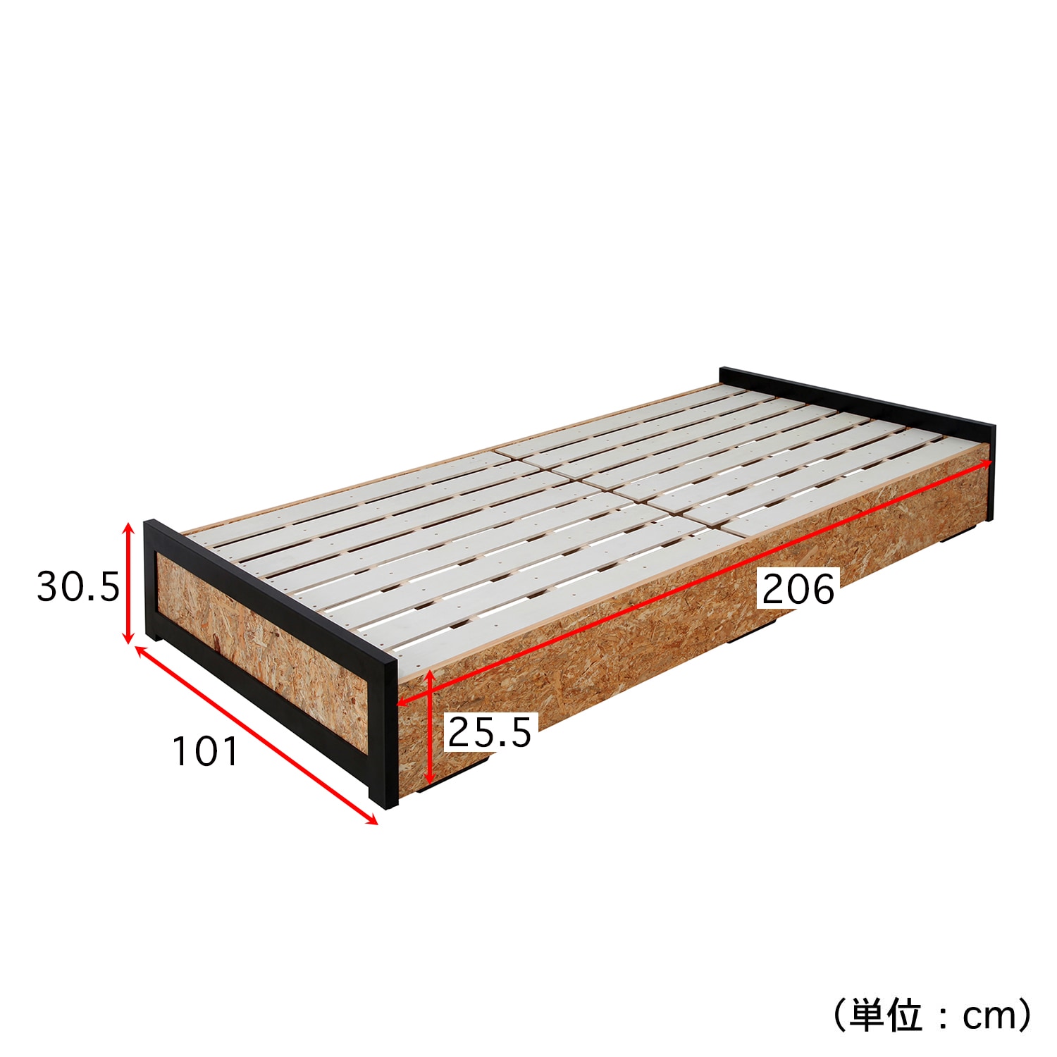 超特価商品】西海岸テイストのシングルすのこベッド｜通販のベルメゾン