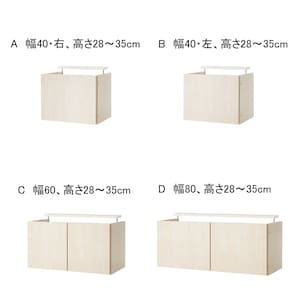 Ａ／右開き　Ｂ／左開き　Ｃ　Ｄ