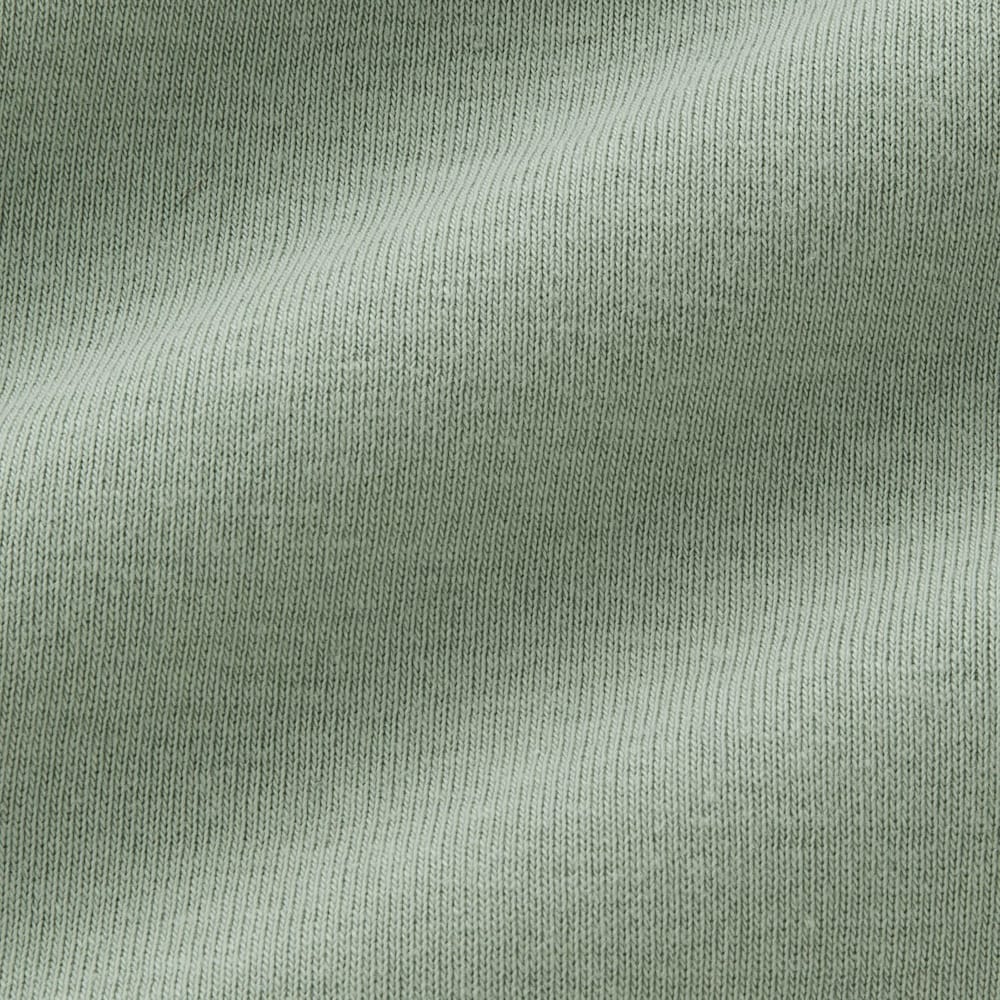 伸縮性の高いフライス素材。柔らかな風合いも特徴です。