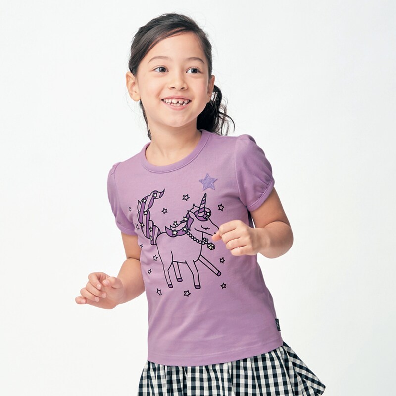 パフスリーブ半袖子供tシャツ 子供服 保育園 小学生 女の子 半袖 通園 通学 ジータ Gita 通販のベルメゾンネット