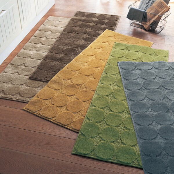 【ベルメゾン】サークル柄の抗菌防臭キッチンマット 【選べる11サイズ】