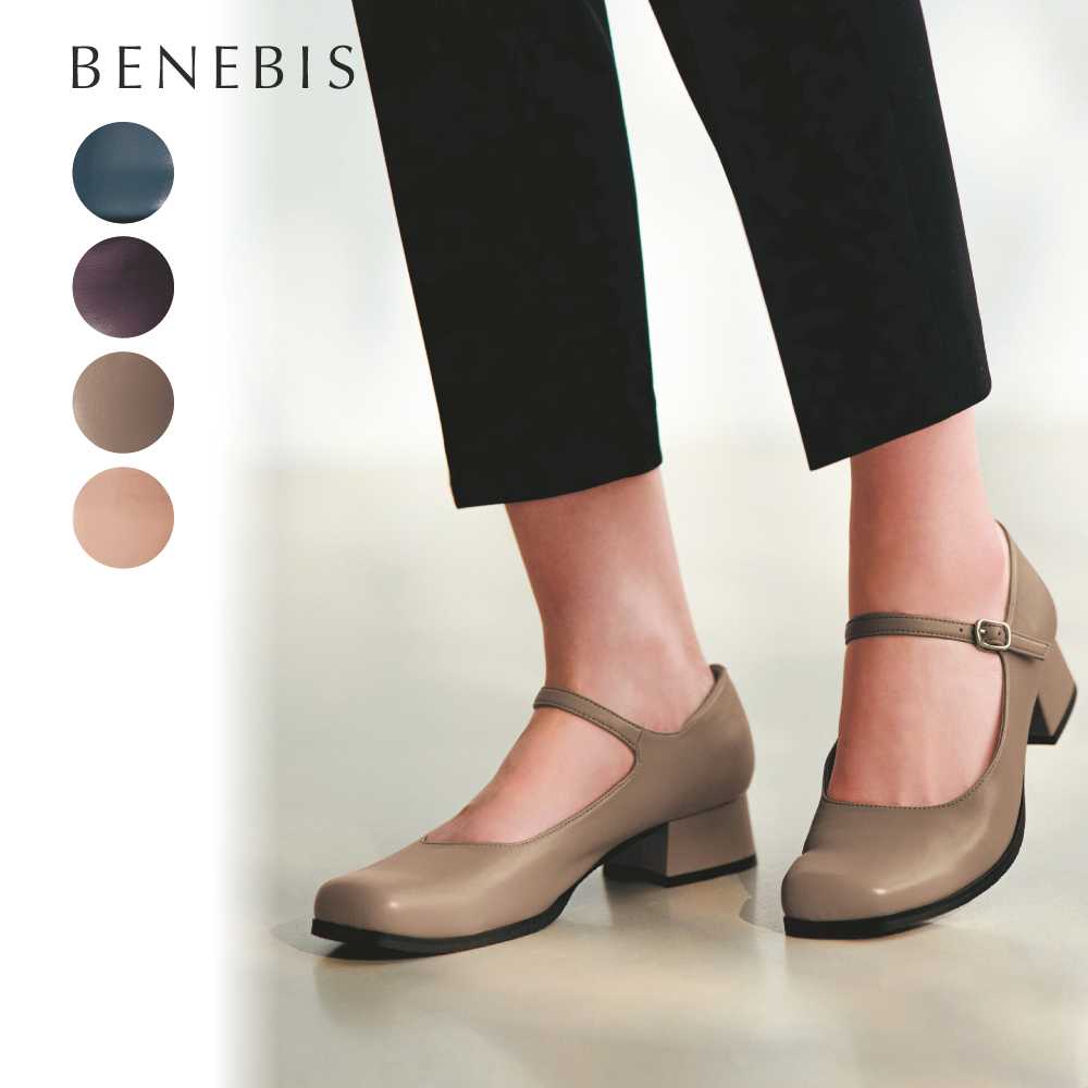 【ベネビス/BENEBIS】ストラップパンプス【ベーシックオブリーク】