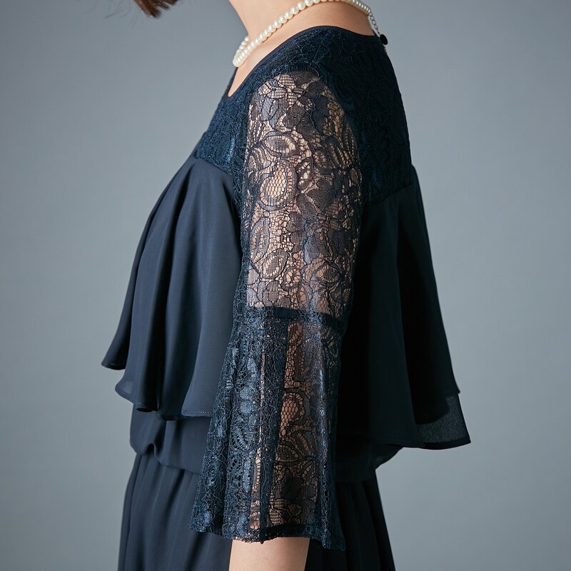 レース使いロングワンピース フォーマルにも ｓ ５ｌ スウィートアズ Sweet As 通販のベルメゾンネット