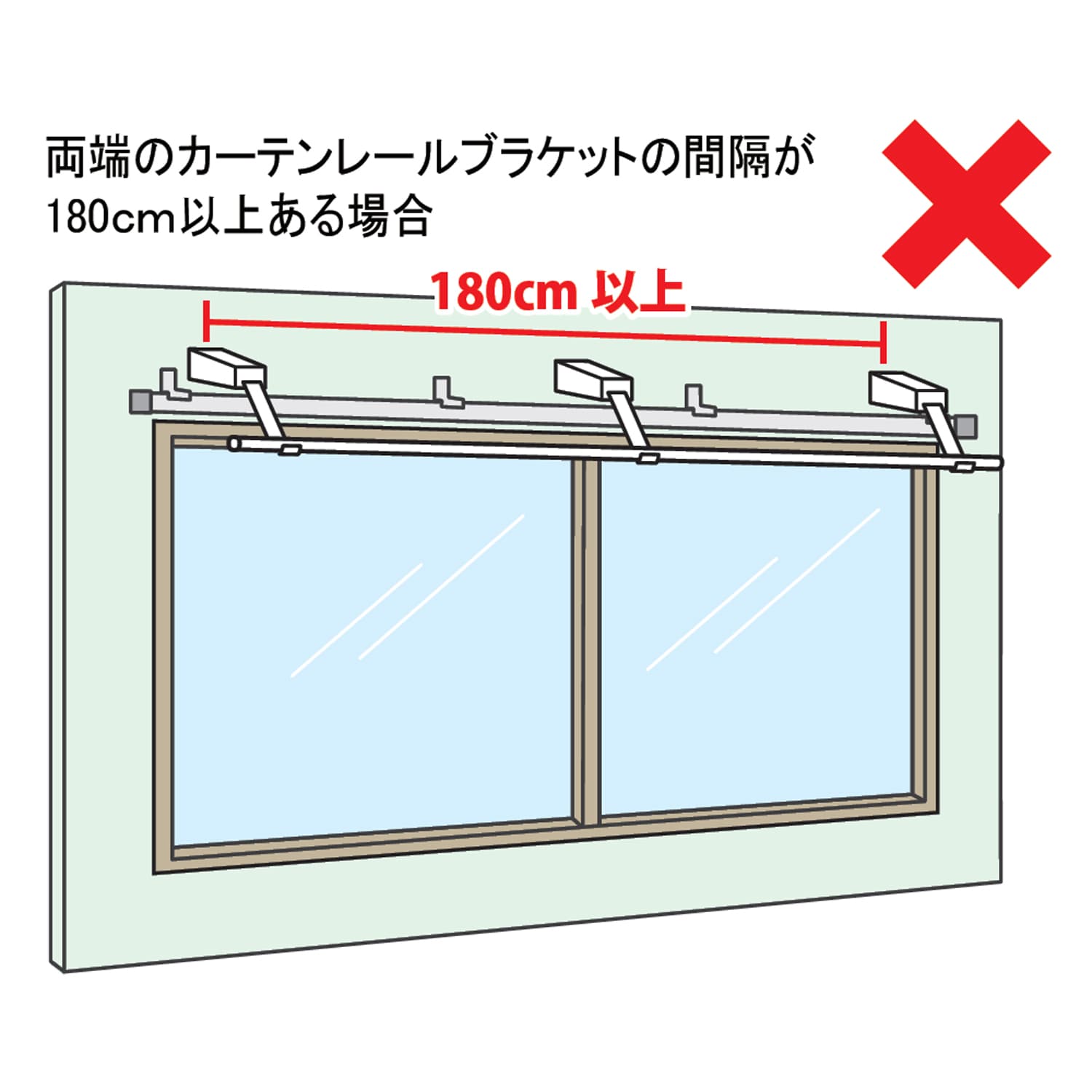 浮かせて干す！窓上に設置する「カーテン物干し」 - 日用品/生活雑貨