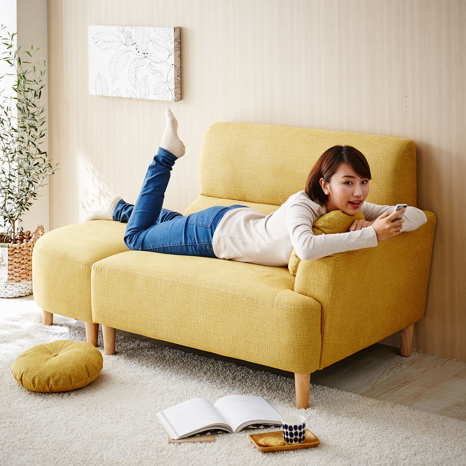 【ベルメゾン】引っ掻き傷に強い!組み替えできるソファー 【ベルメゾン】引っ掻き傷に強い!組み替えできるソファー