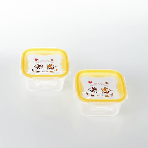【おうちディズニー】食洗機・電子レンジ対応 保存容器同サイズ２個セット（選べるキャラクター）