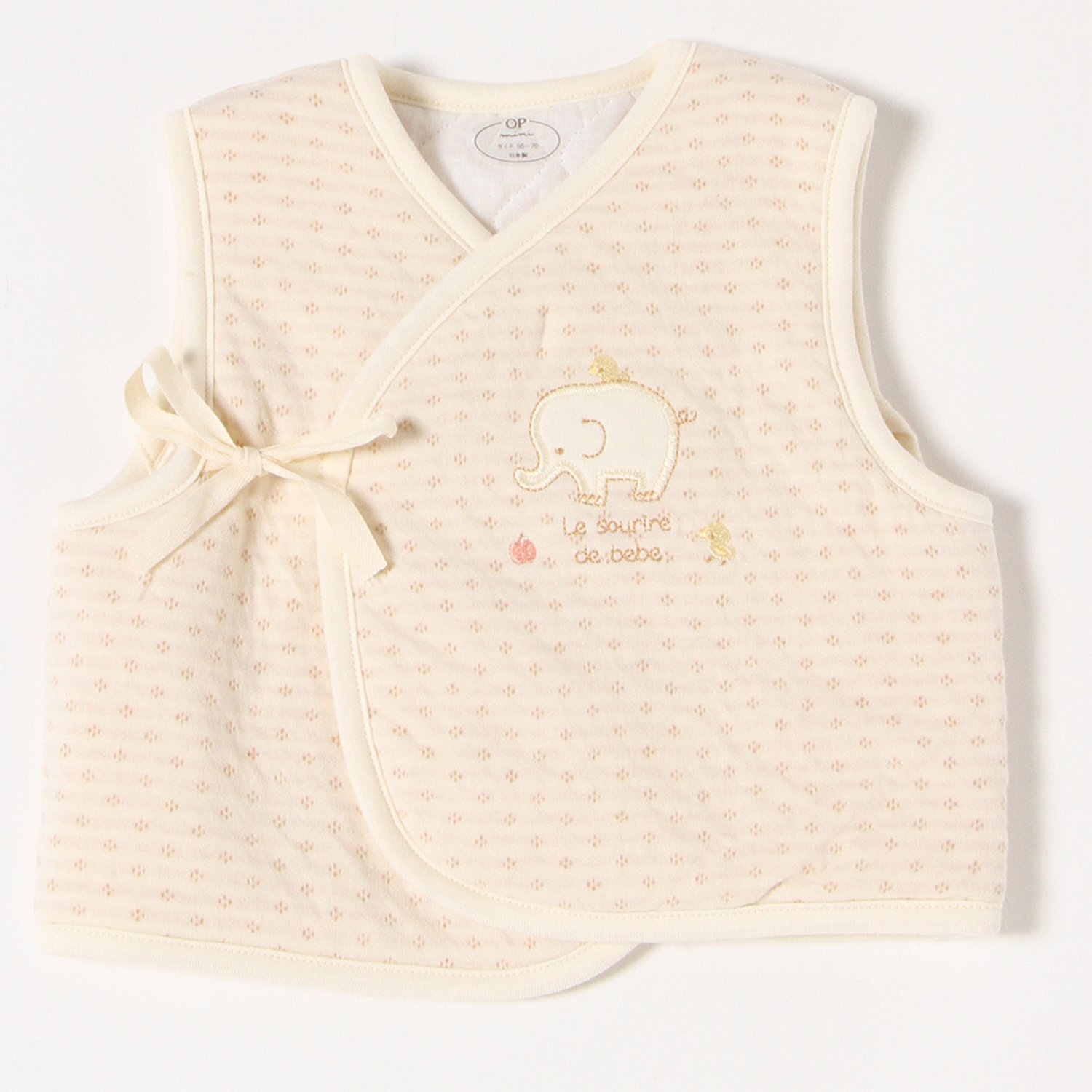 【OP-mini 】【ベビー服】オーガニック接結ベスト