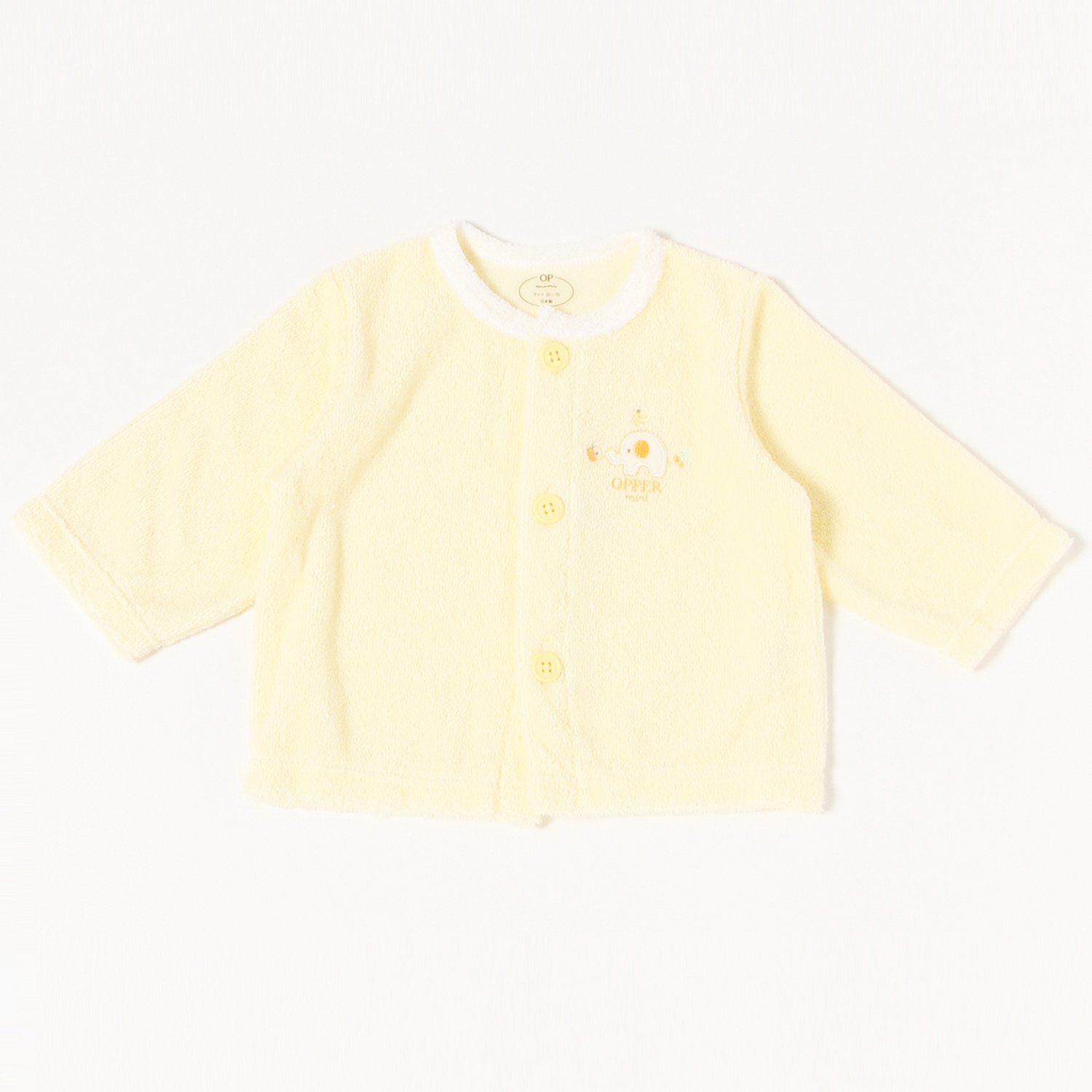 【OP-mini 】【ベビー服】やさしい肌触りのカーディガン[日本製]