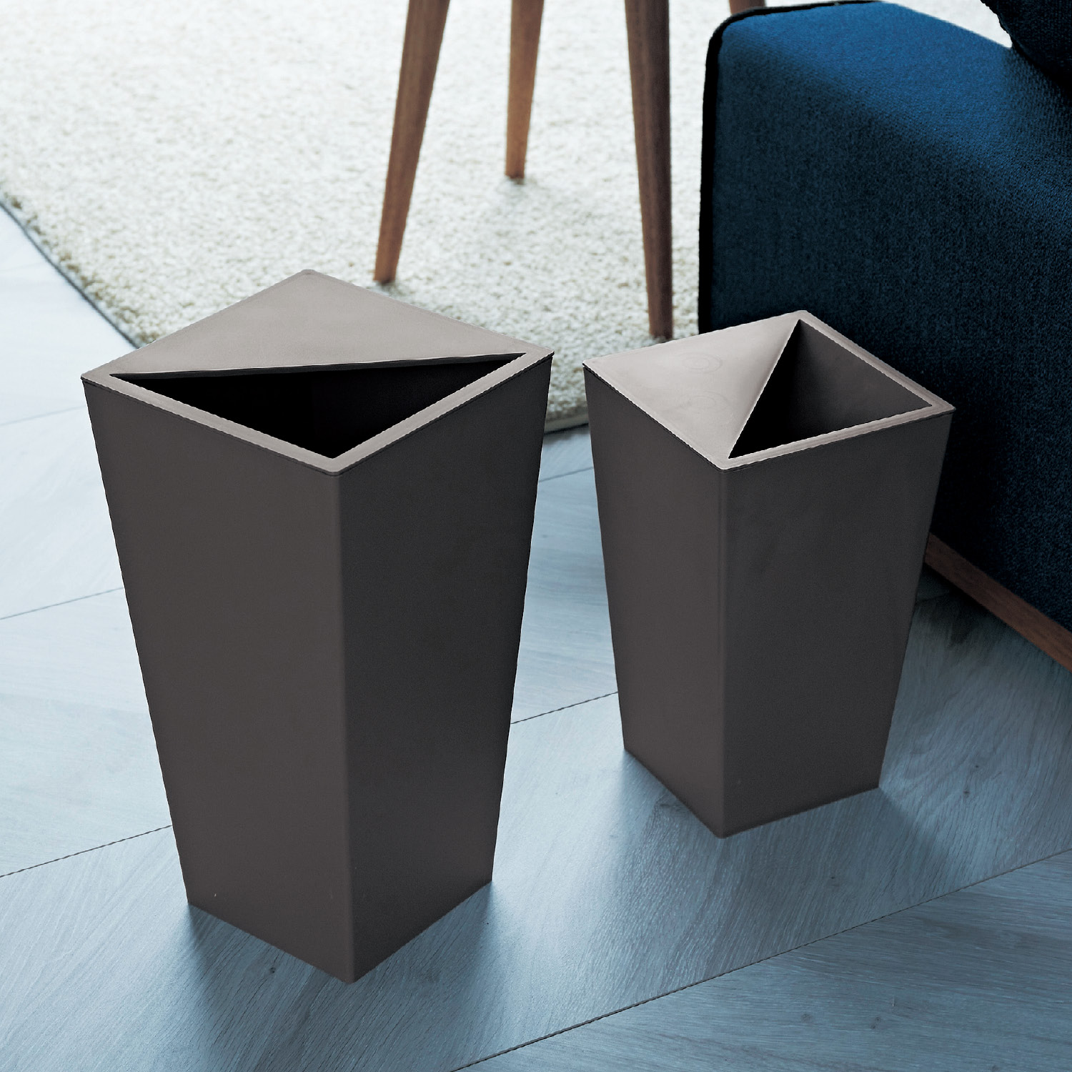 【ベルメゾン】上からゴミが見えないインテリアゴミ箱