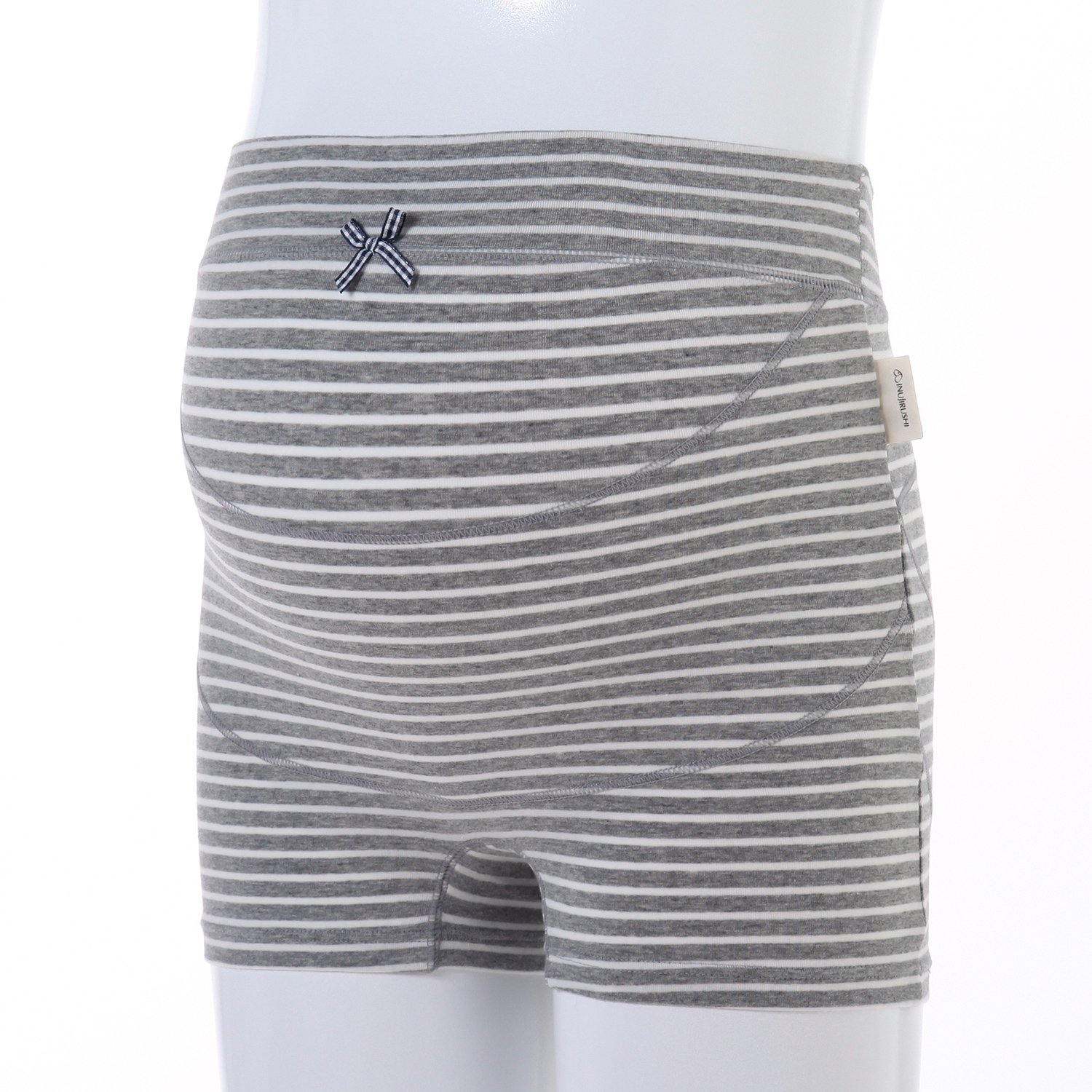 【一枚ばきOK・お腹とヒップをサポート】らくばきパンツ妊婦帯(ボーダー)(犬印本舗) 【一枚ばきOK・お腹とヒップをサポート】らくばきパンツ妊婦帯(ボーダー)(犬印本舗)