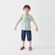 ネイビー／モデル身長111cm・110サイズ着用