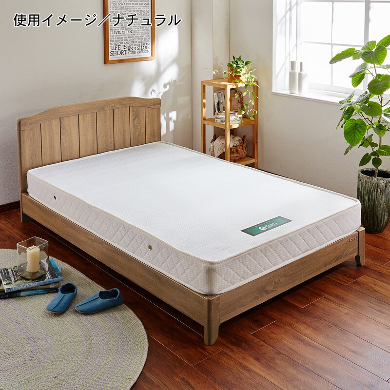 アンティーク調木目のベッド ＜シングル／セミダブル／ダブル＞｜通販 