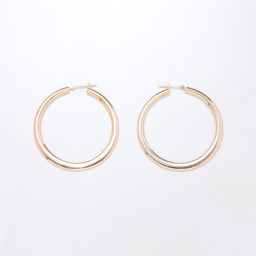 【受注生産】日本製１８金グラデーションフープピアス