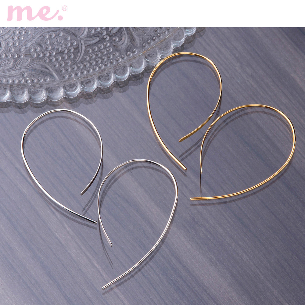 【ミー×ベルメゾン/me.×BELLE MAISON】【7月16日までお得!】 【受注生産】素材が選べるフックピアス[日本製]