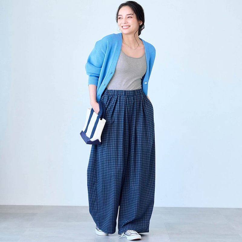 モデル身長161cm／M（杢グレー）