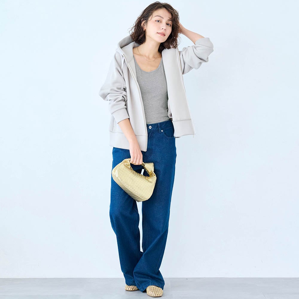 大人のためのしめつけない綿混ブラタンクトップ（タンクトップ