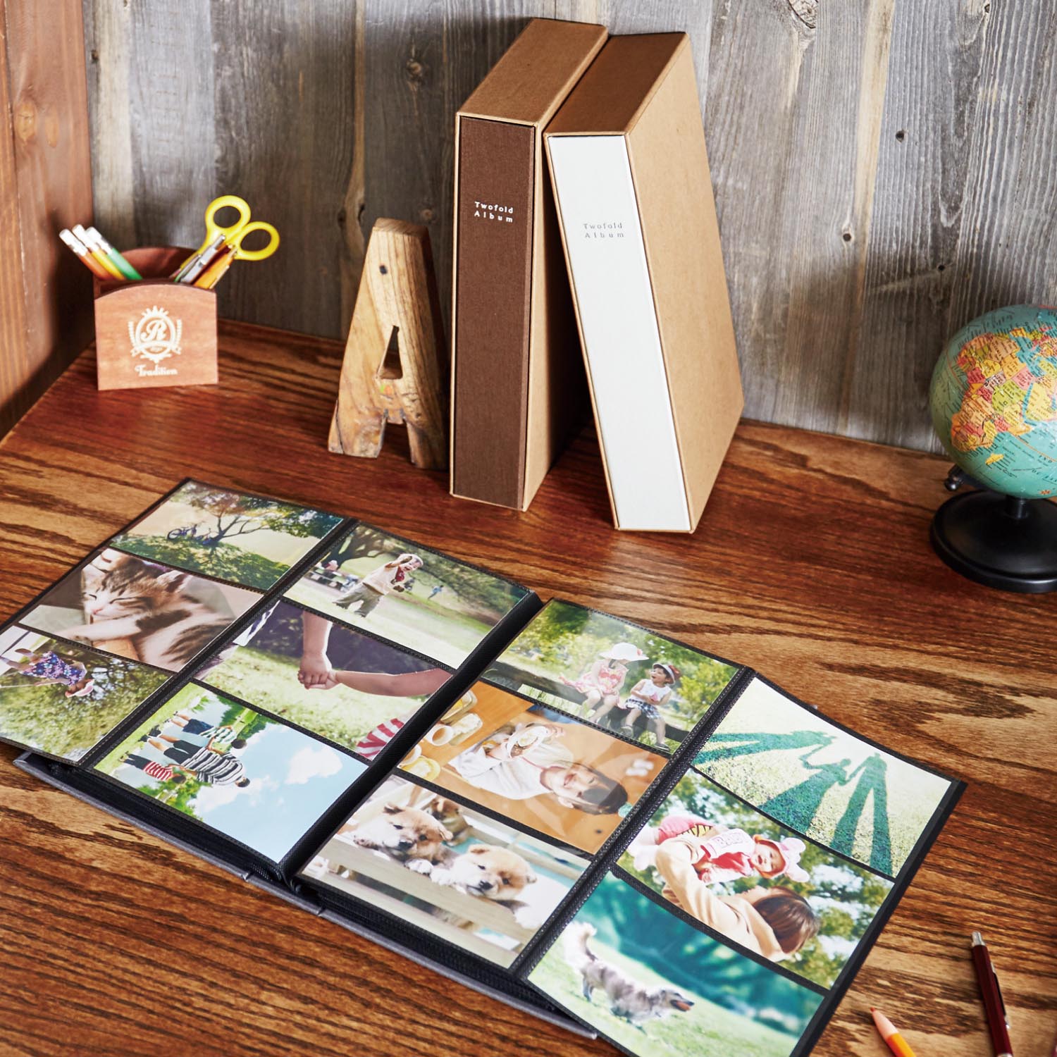 インテリアに馴染むボックス付き布張り表紙の折りたたみ写真アルバム 通販のベルメゾンネット インテリアに馴染むボックス付き布張り表紙の折りたたみ写真アルバム 通販のベルメゾンネット