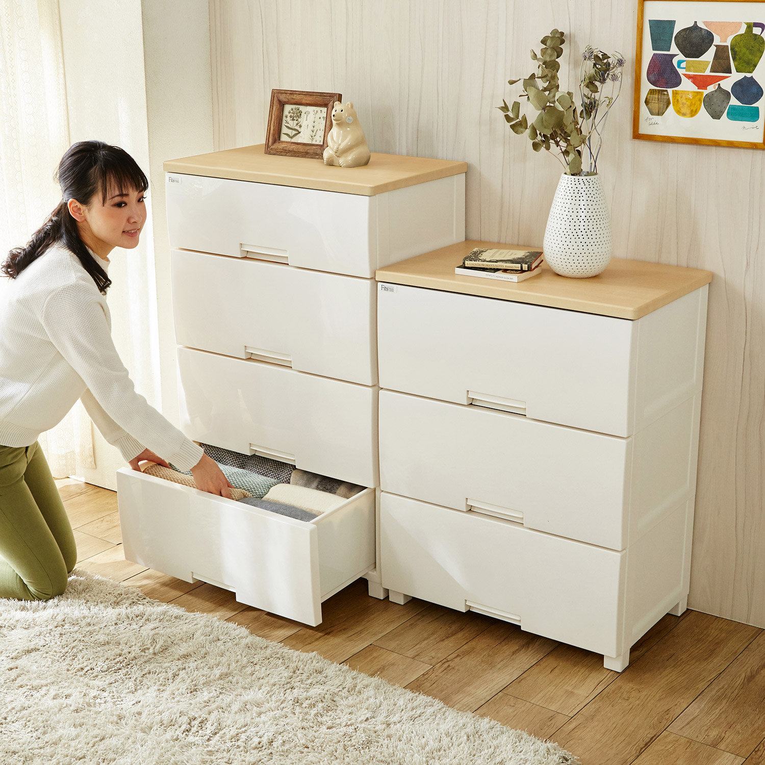 【フィッツ/Fits】深型クローゼット収納チェスト