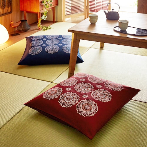 日本製の座布団カバー「紋」