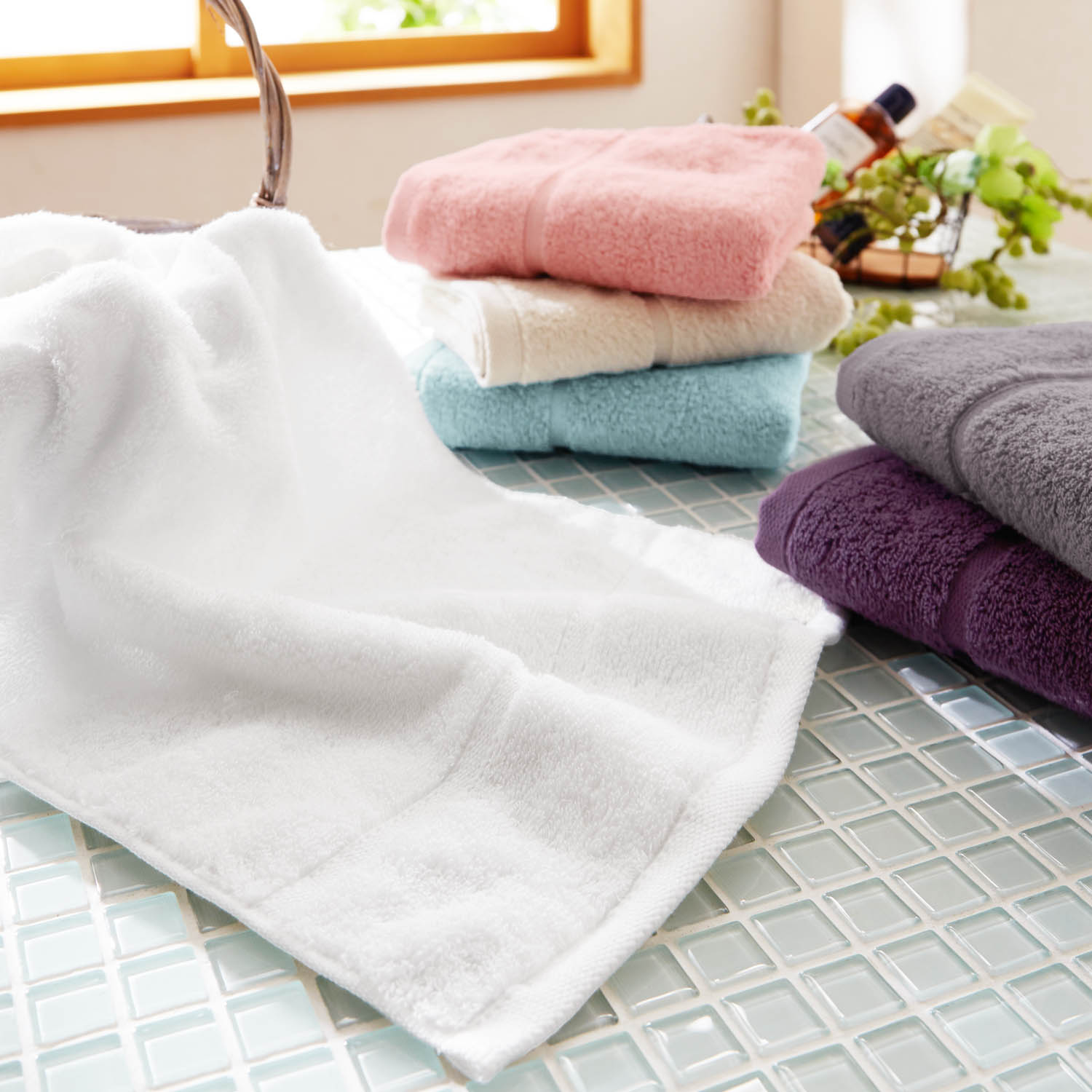 【UCHINO】高乾度部屋干しフェイスタオル 【UCHINO】高乾度部屋干しフェイスタオル