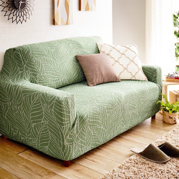 【ベルメゾン】横に伸びる抗菌防臭綿混伸びるフィットソファカバー