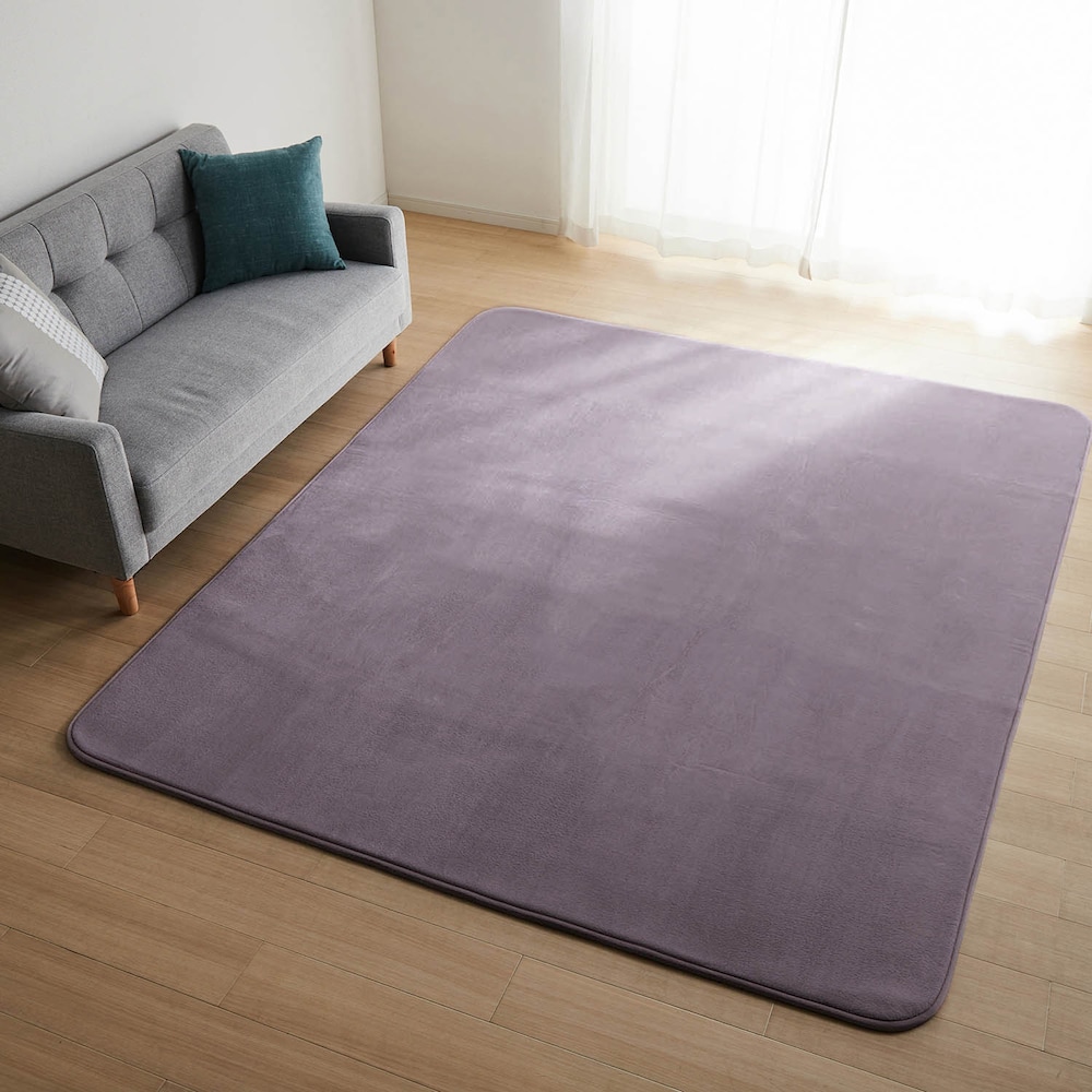 グレイッシュパープル／約185×235cm（四角）
