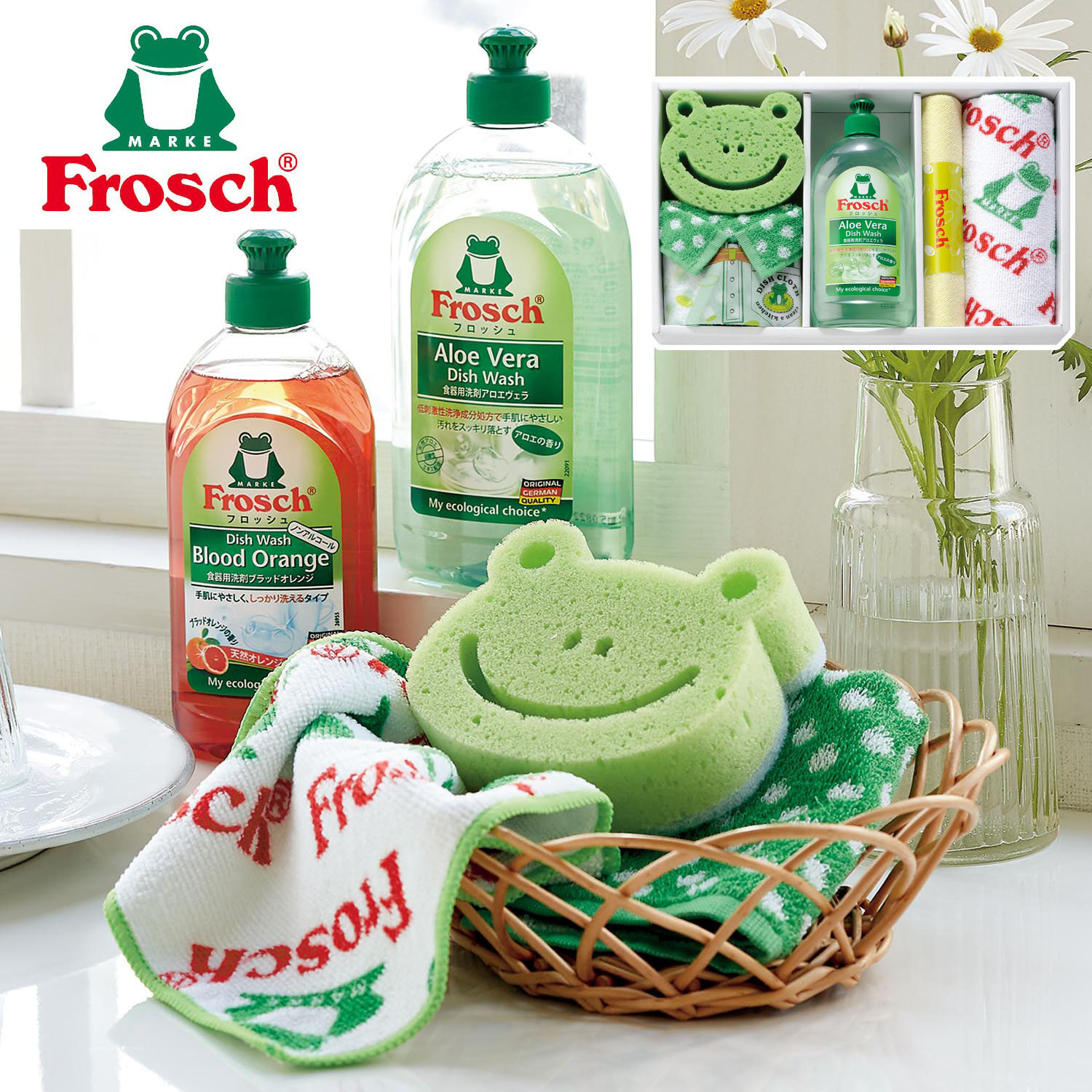 【フロッシュ】キッチン洗剤・スポンジギフト5点セット