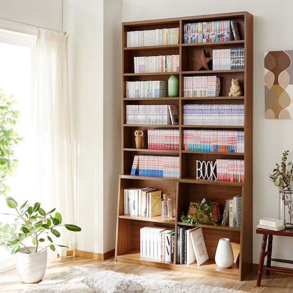 【ベルメゾン】幅5タイプから選べる大量収納本棚・オープンラック[日本製]