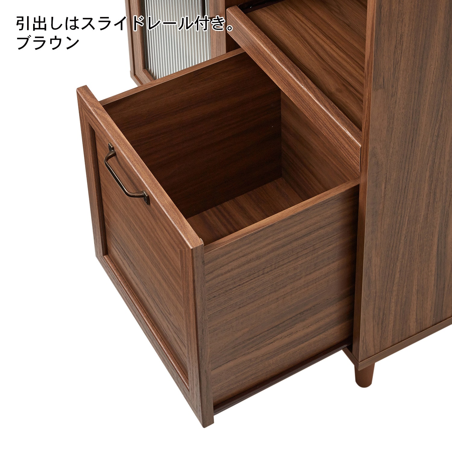 コンパクトサイズの木目調レンジ台（レンジ台/レンジラック